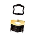 thumbnail image 2 of Gabinete de lavabo para casa de muñecas Strade Fareast Limited 2 piezas mini clásico negro, 2 of 8