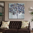 thumbnail image 2 of Wall26-Canvas Wall Art-Happy Tree-Giclee Painting Wall Bedroom Living House Decoration Home Art - 24x24 inches, 2 of 4