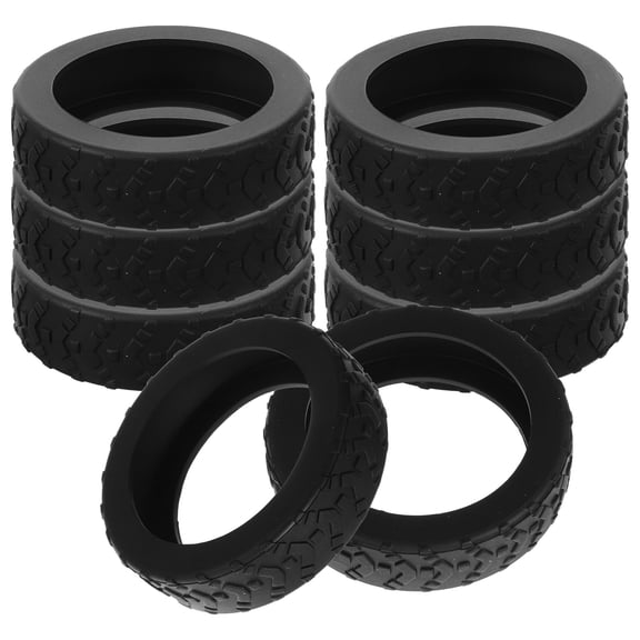 AURARMLET 8Pcs Suitcase Wheel Covers Black Silicone For Luggage Single Wheel Protector Travel Home Use