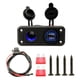 thumbnail image 1 of Panel del enchufe del del USB de 12V-24V de la motocicleta del coche para teléfonos /marino/móviles, luces LED azules shamjiam panel de enchufe usb del coche, 1 of 8