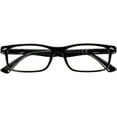 M+ Plano Blue Light Lens Injection Mens Frames, Alex, Black, 52.5 - 16. ...