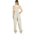 thumbnail image 3 of Revolt Plus Size Women's Juniors Baggy Straight Leg Overalls (20, Khaki), 3 of 3