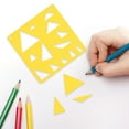 thumbnail image 2 of 20 Sheets Drawing Stencils Hollow DIY Painting Templates Geometry Patterns Art Supplies, 2 of 9