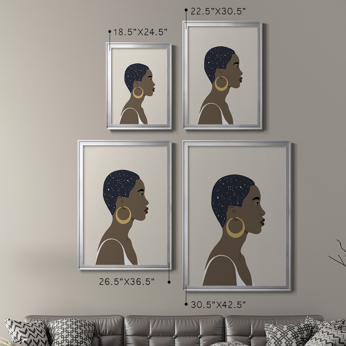 Heavenly Hair IV Premium Framed Print - Ready to Hang