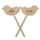 thumbnail image 1 of 2 Unidad Pájaros Topper Torta de Decoración Compromiso Soledad Pájaro de madera Cake Topper, 1 of 7