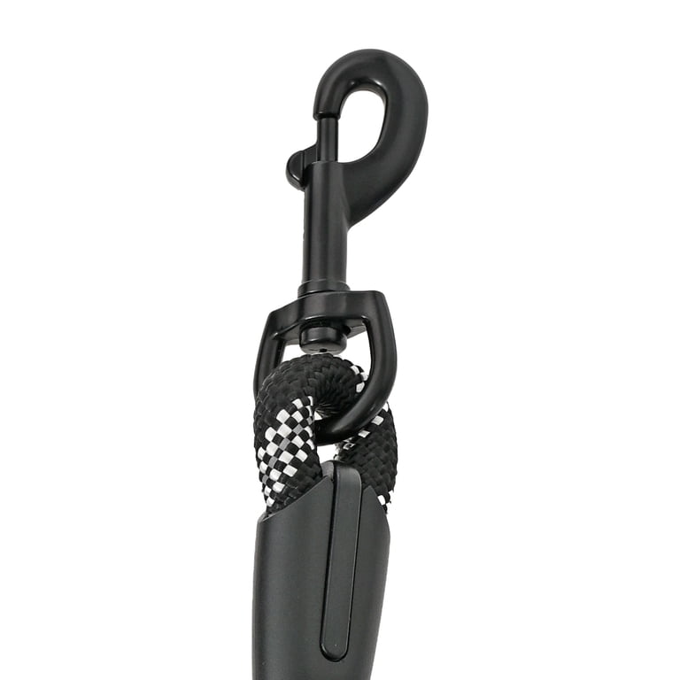 Reflective Rope Leash, 6 ft, Black & White, Medium/Large photo 5
