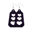 thumbnail image 2 of Sonducket Pendientes de cuero en forma de corazón, colgante de oreja, aro exagerado, pendiente colgante hueco, regalo del Día de San Valentín, favores Ropa, zapatos y accesorios Miscelánea tipo 16 Sonducket AP010114-16, 2 of 6