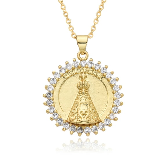 Archangel Saint Michael Hollow Pendant San Miguel Arcangel 14K Yellow Gold Necklace for Women Men Catholic Jewelry Charms Gifts