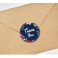 thumbnail image 4 of Darling Souvenir Round 45 Pcs Elegent Floral & Border Navy Blue Thank You Stickers-1.6 Inches, 4 of 4