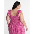 thumbnail image 3 of Terra & Sky Women’s Plus Sleeveless Smocked Tank Top, Sizes 0X-5X, 3 of 5