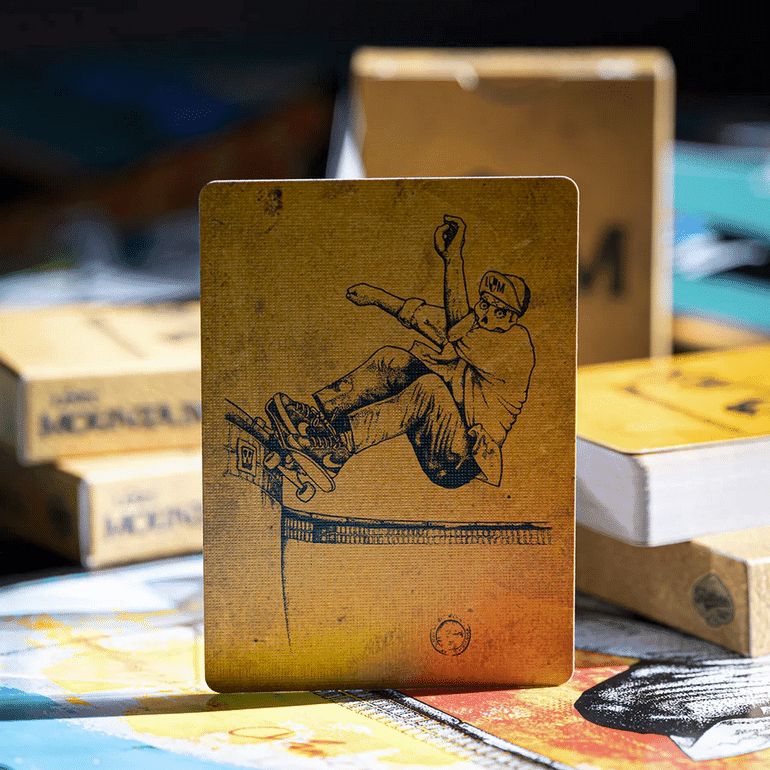 LANCE MOUNTAIN SKATING SKELETONS PLAYING CARDS by Fulton