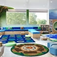 thumbnail image 3 of Joy Carpets Campfire Fun 5'4" Round Indoor Area Rug in Color Multi, 3 of 5
