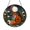 Acrylic 3.5 Inch, variant on Fox Stained Glass Suncatcher Sitting By Lake With Flowers Sunset Sky Window Decor Hanging Nature Gift