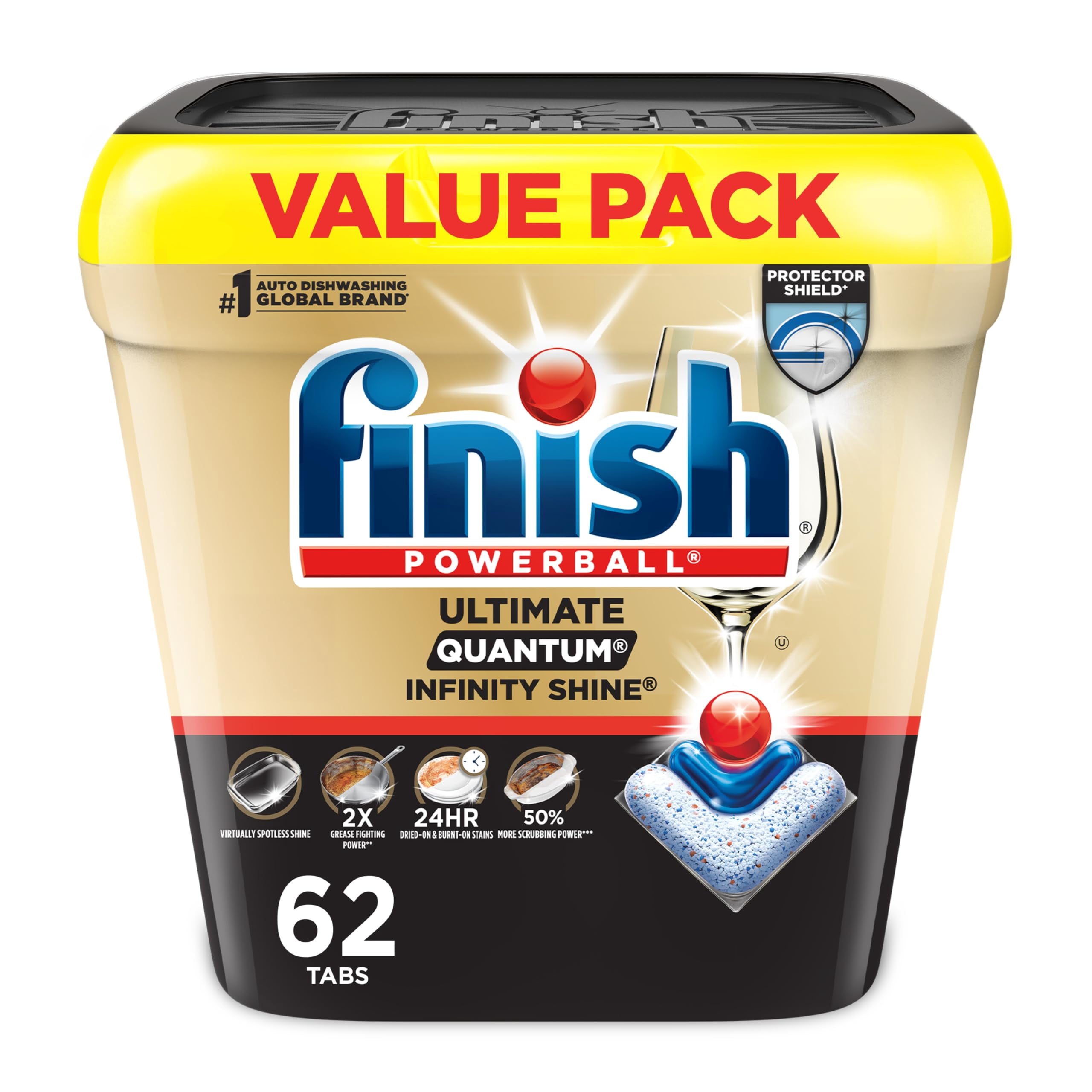 Finish Power - 43ct - Dishwasher Detergent Tablets - Powerball