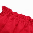 thumbnail image 5 of mgoYE Baby Girl Clothes 12 Months Baby Girl Summer Clothes Cute Dress Smocked Sleeveless Tops Shorts Outfits Toddler Bloomers Princess Outfit Set|Red 6-9 Months, 5 of 5