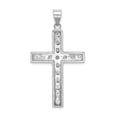 thumbnail image 4 of White Sterling Silver Charm Pendant Themed Cubic Zirconia CZ Round Clear 42 mm 25, 4 of 4