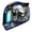 Skull Blue, variant on 1STORM MOTORCYCLE BIKE FULL FACE HELMET HJDJ11 MECHANIC SKULL ORANGE