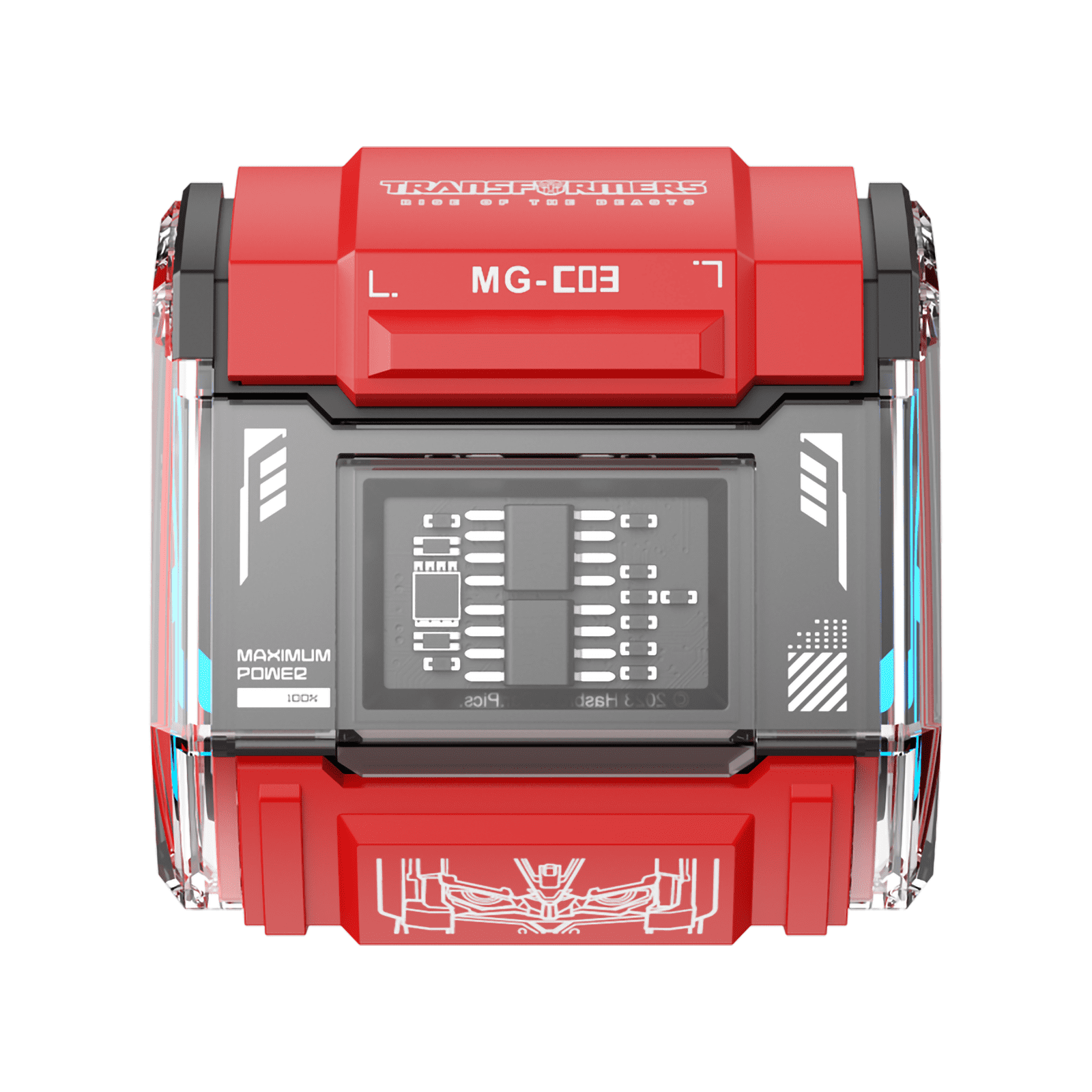 Transformers MG-C03 Bluetooth TWS Wireless Earbuds – HiFi Sound, Low Latency Gaming & Music Dual Mode Headset, Noise Cancelling, Touch Control, Long Battery Life & Charging Case (Red - Optimus Prime)