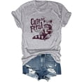 thumbnail image 3 of JYLPZYR Short Sleeve Shirts for Women Cute But Feral Funny Shirt Cute But Feral Funny Shirts Cute But Feral Funny Tshirt Cute But Funny T Shirt (Gray,L), 3 of 8