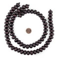 thumbnail image 2 of The Bead Chest Dark Brown Abacus Natural Wood Beads (10x15mm): Organic Eco-Friendly Wooden Bead Strand for DIY Jewelry, Crafts, Necklace and Bracelet Making, 2 of 4
