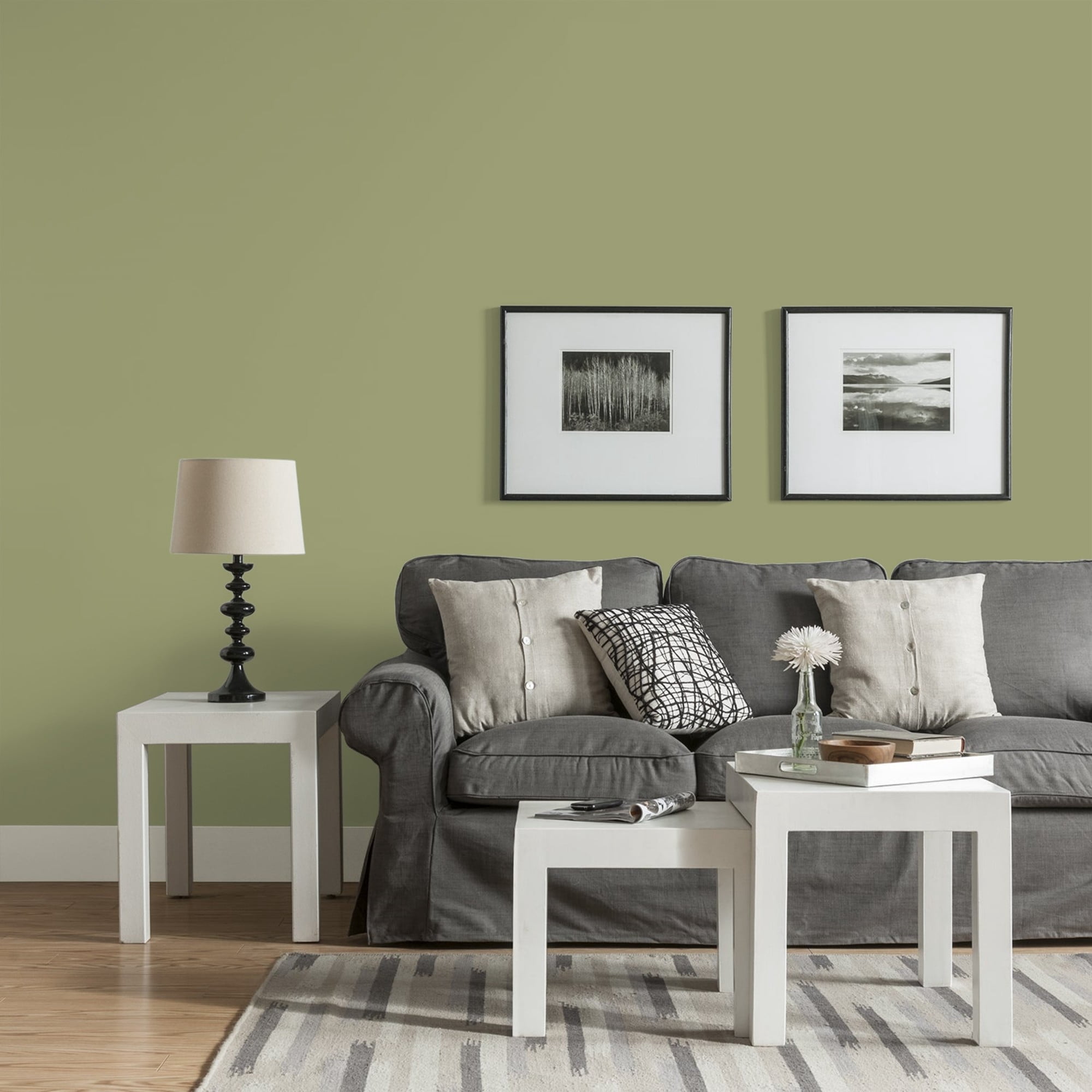 Glidden HEP Pine Trail / Green, Eggshell Interior Paint with Primer, 1 Quart