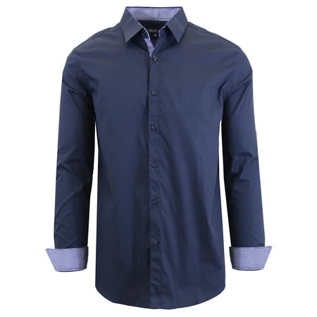 Men's Long Sleeve Stretch Cotton Dress Shirts (Best Stretch Dress Shirts)