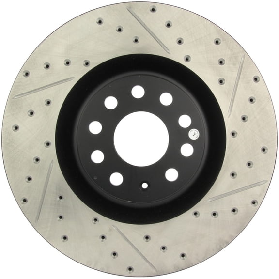 StopTech 09 VW Passat CC / 06-09 Passat Slotted & Drilled Left Front Rotor Fits select: 2008 VOLKSWAGEN R32, 2006-2008 VOLKSWAGEN PASSAT