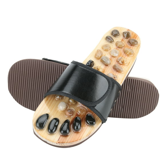 Zapatillas para el cuidado de la salud, zapatillas de masaje de pies, zapatos de relajación para pies de guijarros, zapatillas de acupuntura, tecnología avanzada