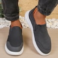 thumbnail image 6 of hoksml Men's Slip On Walking Shoes, Breathable Mesh Casual Loafers, Lightweight Non Slip Platform Daily Sneakers for Outdoor Shopping Travel, 6 of 7