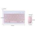 thumbnail image 2 of Ensemble Clavier et Souris Sans Fil Bluetooth 3.0 Compatible avec iOS Android Windows Portée 10 m Clavier 7 Pouces Rechargeable 150 mAh, 2 of 8