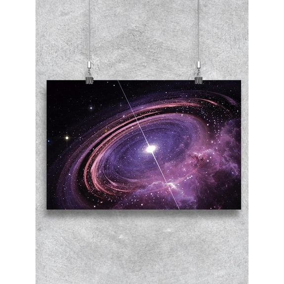 Quasar In Outer Space Poster -Image by Shutterstock