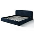 thumbnail image 6 of Omax Decor Chloe Upholstered Platform King Bed in Blue Fabric, 6 of 7