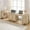 Light Oak, variant on SICOTAS 52" Rattan Computer Desk with 3 Drawers & 2 Storage Cabinets, Boho Executive Desk, Modern Writing Desk for Home Office Bedroom, Oak
