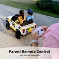 thumbnail image 5 of Hikiddo 12V Ride on Toy Truck, 2 Seater Kids Electric Cars for Girl Boy with Remote, Megaphone - White, 5 of 10