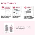 thumbnail image 4 of imPRESS Accents Press-On Manicure Fake Nails, Pink & Gold Glitter Short Squoval, One-Step No-Glue Mani, Includes Prep Pad, Mini File, Manicure Stick, 16 False Nails, Vegan & Cruelty Free (Spotlight), 4 of 7