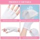 thumbnail image 4 of UV Gloves for Gel Nails-White, 2 Pair UV Protection Gloves for Manicures, Anti UV Gloves for Nail Lamp Manicures Dryer, Nail Skin Care Fingerless UV P, 4 of 5