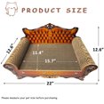thumbnail image 5 of LitaiL Cat Scratcher Board, 22"L Large Cat Scratcher Couch Cat Cardboard Scratcher for Indoor Cats, Brown, 5 of 9