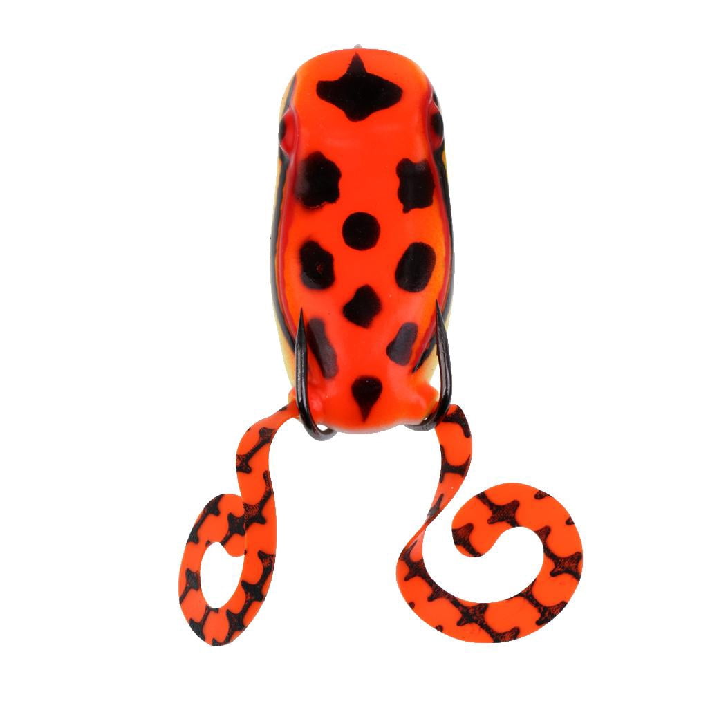 simhoa 6xFrog Lure Fishing Lures Crankbait Hooks Bass Baits Tackle Red