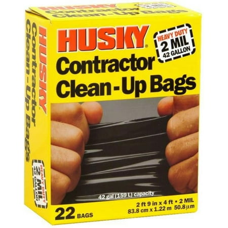 

Husky HK42WC022B Contractor Clean-Up Bags 42 Gallon Each