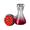 Rose Red Silver, variant on Electric Body Massage Brush with Red Light and Thermal Heat, USB Rechargeable Handheld Scraping Device with Multi-Node Plate for Abdomen Back Relaxation