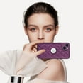 thumbnail image 7 of ELEHOLD for iPhone 14 Plus Case, Soft PU Leather Slim Logo View Classic Luxury Elegant Thin Protective All-Around Shockproof Phone Case for iPhone 14 Plus,Deeppurple, 7 of 7