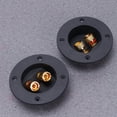 thumbnail image 4 of 2pcs DIY Home Car Stereo Tornillo Conectores de taza Enchufes de subwoofer Caja de altavoz de 2 vías Terminal Binding Post Terminal Box Caja de conexiones (Negro), 4 of 8