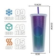 thumbnail image 2 of Glass with lid and straw, Plastic, 710ml, Multicolor, 2 of 5