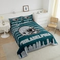 thumbnail image 5 of Erosebridal Sports Theme Bedding Queen Comforter Set,American Football Down Comforter,Philadelphia Bedding Sets Queen with Comforter For Kids Boys,Microfiber Bedroom Decorative Reversible,3 Pieces, 5 of 8