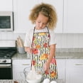 thumbnail image 4 of Pioneer Flower Floral Print Pattern Kids Aprons for Girls and Boys,Adjustable Neck Strap Toddler Aprons for Kids Cooking Baking, 4 of 7