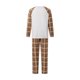 thumbnail image 3 of Conjunto de pijamas navideños familiares a juego con estampado de cuadros y renos. Pijamas de vacaciones para papá, mamá y niños., 3 of 9