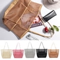 thumbnail image 1 of YAOMOBB Shoulder Bag Travel Swimming Mesh Tote Large Capacity Multi Compartments Double Handles Perspective Portable Beach Bag Perfect for Swimming and Beach Activities, 1 of 7