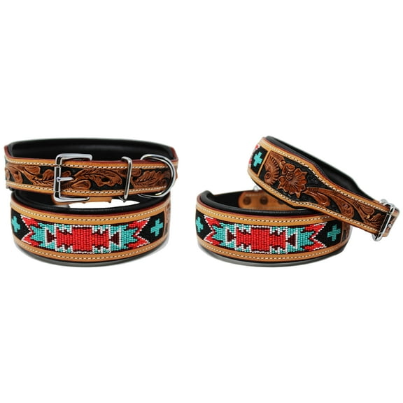 XSmall 9''- 13'' Dog Puppy Collar Cow Leather Adjustable Padded Canine 6061TL