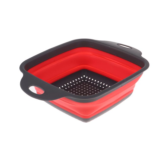 Colador de Cocina Plegable, Filtro de Silicona para s Frutas Cesta de Filtro para Picnic rojo Baoblaze Colador colador plegable