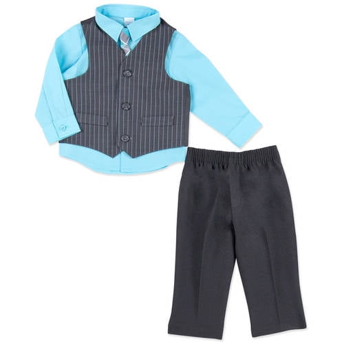 Baby Pinstp Dress Set